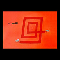 Olivetti logo with hands and machines